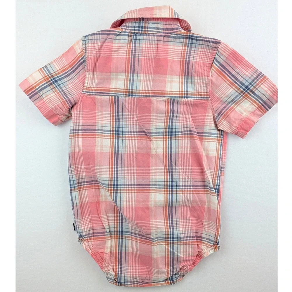 OshKosh B'gosh Boys Plaid Button Down Shirt and Bodysuit‎ Bundle 18M 3-Piece Set